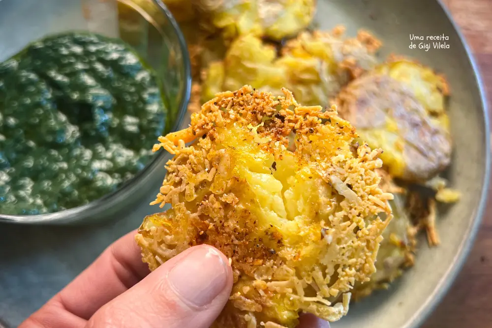 Batata com Crosta de Parmesão