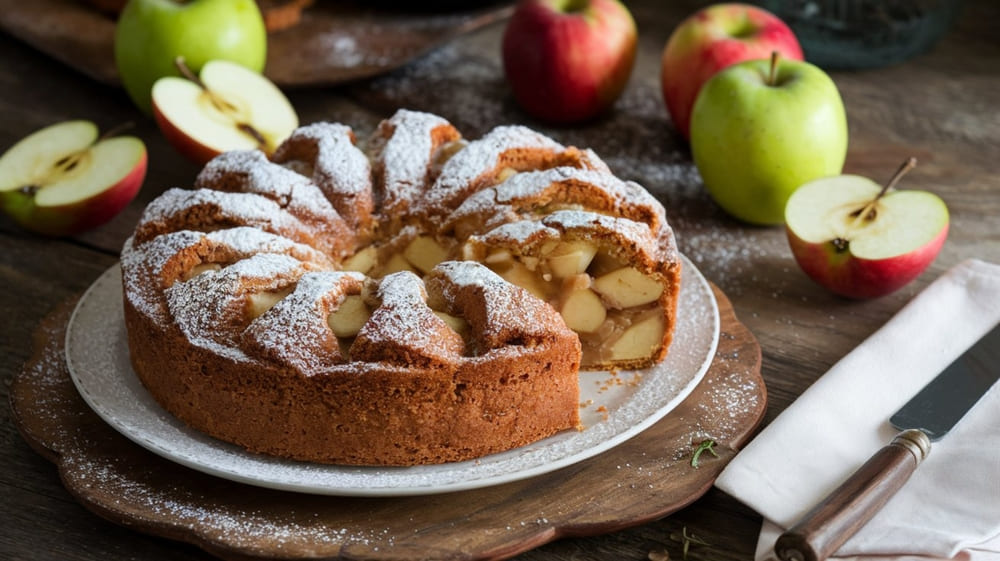 Torta di Mele: aprenda a fazer a torta de maçã italiana com massa amanteigada