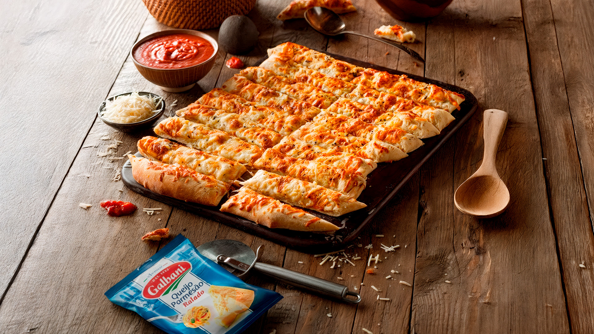 Breadstick de parmesão: lanche delicioso para o fim de semana