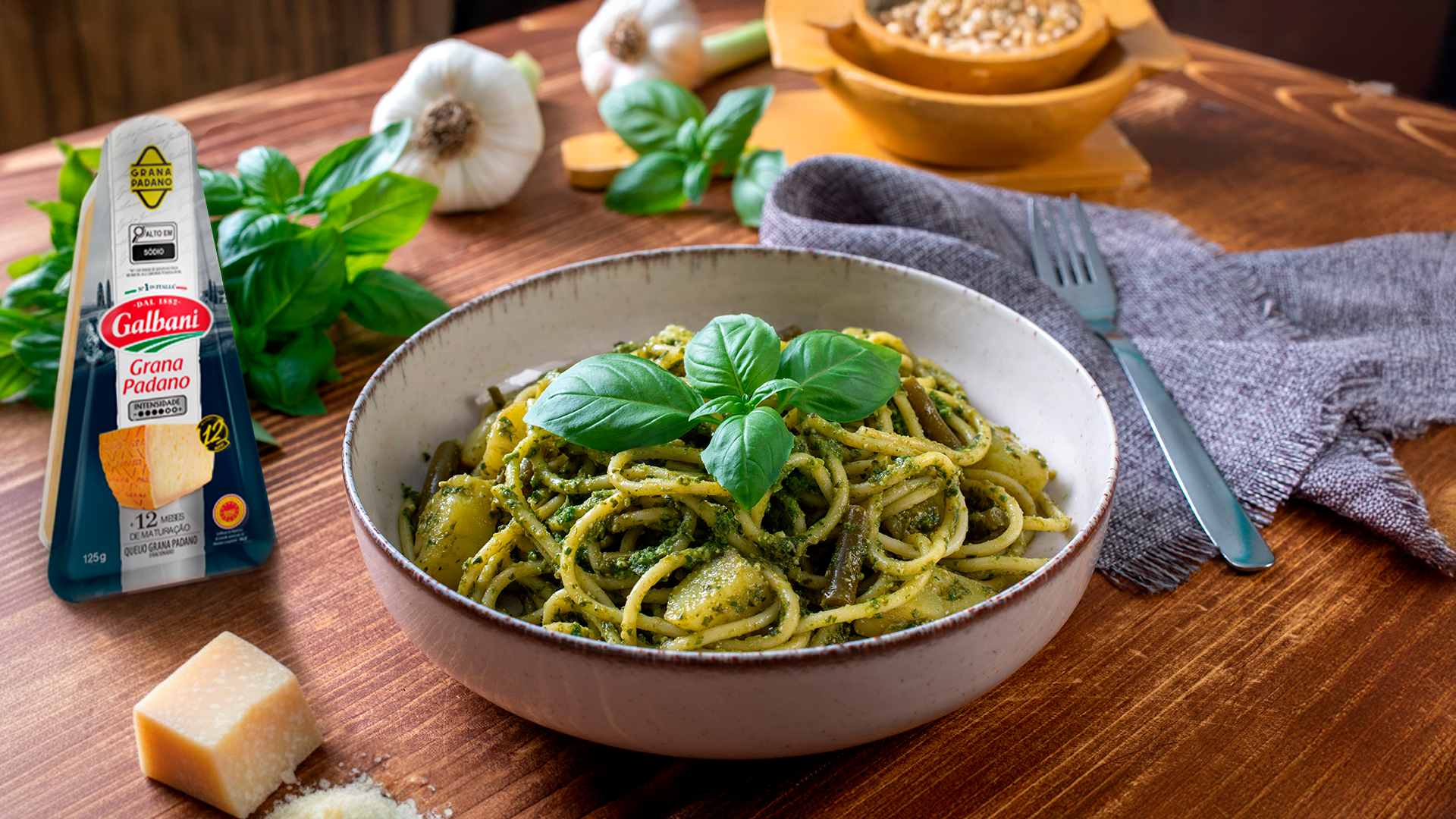 Macarrão ao Pesto