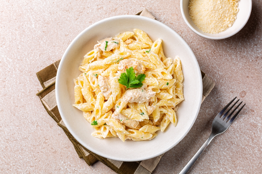 Penne ao molho branco cremoso