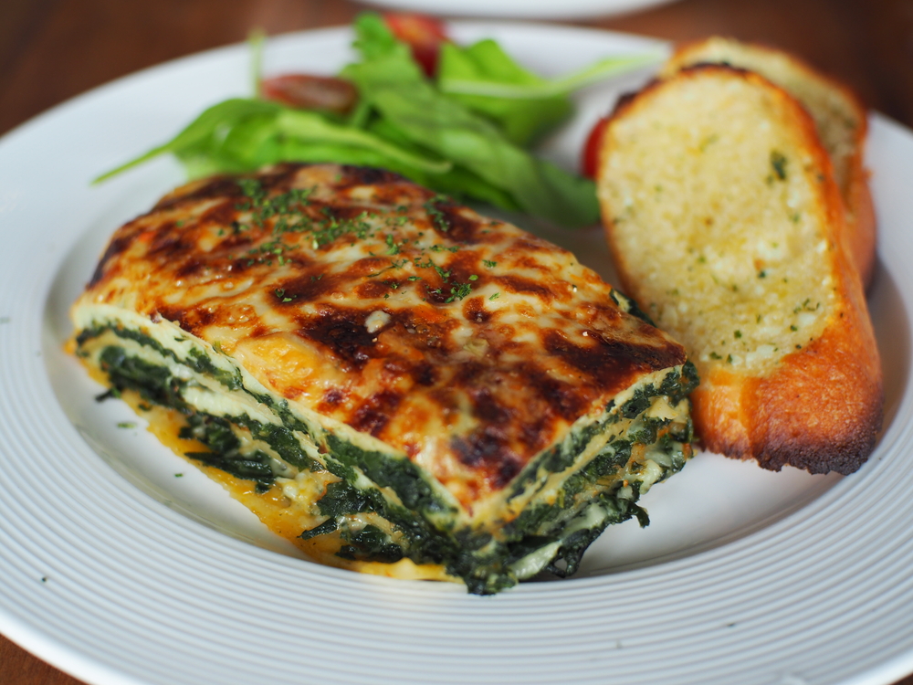 Lasanha de espinafre: a receita vegetariana para todos se deliciarem